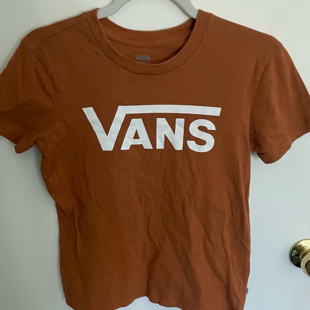 XS Vans Logo Orange Tee